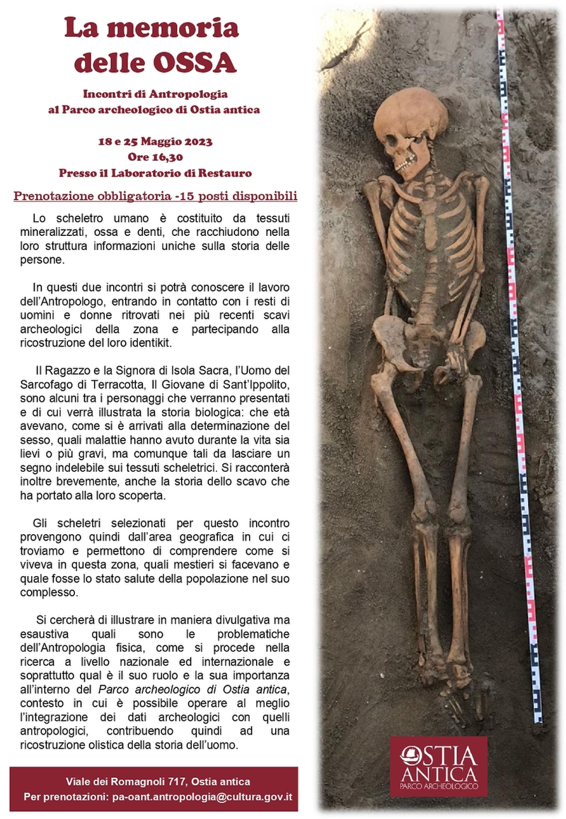 Locandina incontri antropologia maggio 2023